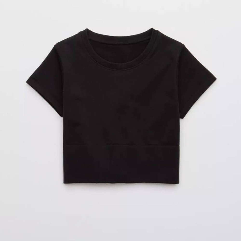 OFFLINE By Aerie Sidewalk Seamless Cropped T-Shirt (Small)